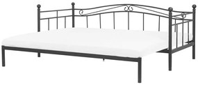 Pat extensibil 80 cm TULO (negru) (cu somieră). 1022656