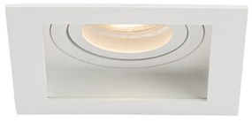 Set 6 becuri Spot încastrat modern alb reglabil - Carree