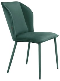 Scaune de dining verde 2 buc. din catifea Wilma – Støraa
