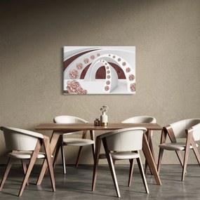 Tablou - Arcade 3D cu flori (90x60 cm)
