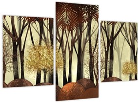 Tablou - Pădure decorativă (90x60 cm)