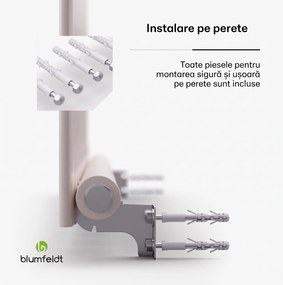 Blumfeldt Ontario, radiator, 100 x 60, conexiune laterală și centrală de 1/2 inch, montare pe perete, 681 W