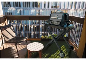 Gratar electric Ninja OG701EU, 2400W, Pana la 260C, Acoperire interna amina ceramica, Woodfire, Gri