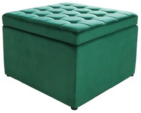 Taburete cu spatiu de depozitare Modern Barock 60cm, verde