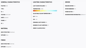 Aplica LED exterior iluminat arhitectural IP54 TOND 1L 2700K