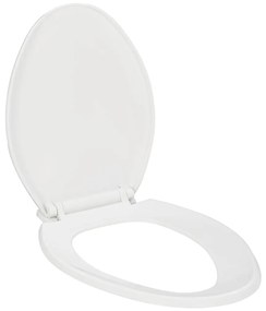 Capac WC cu inchidere silentioasa, eliberare rapida, alb 1, Alb, 47 x 37 cm
