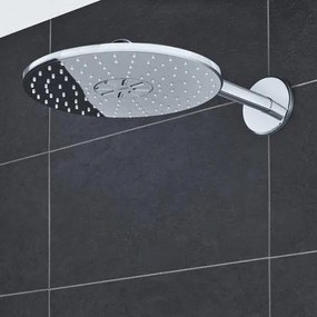 Palarie dus fix Grohe Rainshower 310 SmartActive, O31 cm cu brat, montaj pe perete, crom