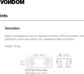 Masuta cafea exterior / interior design modern premium BIOPHILIA