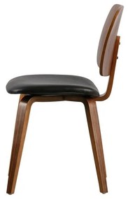 Scaun de dining negru-natural Classic – vtwonen