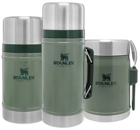 Termos verde pentru mâncare din oțel inoxidabil 400 ml Legendary Classic Hammer Tone Green – Stanley