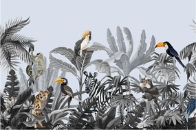 Tablou - Jungla ilustrată (90x60 cm)