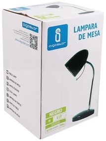 Lampă de masă 1xE27/36W/230V neagră/crom Aigostar