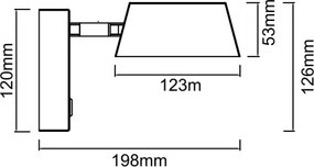 Open Design OR86546 - Lampă LED de perete TIMO, 6W, 230V, 3000/4500/6500K, bej