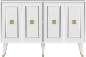 Comoda HARTIN, alb, PAL melaminat, 120x30x80 cm
