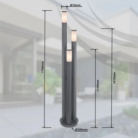 Globo 3159-3A - Lampă de exterior BOSTON 3xE27/23W/230V IP44