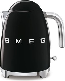 Cana electrica SMEG KLF03BLEU, 2400 W, 1,7 l, Baza rotativa la 360°, Finisaj lucios, Negru