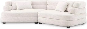 Canapea design LUX cu spatar rotunjit Malaga L, Lyssa off-white