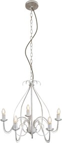Candelabru inteligent alb cu 5 lumini, inclusiv Wifi B35 - Giuseppe