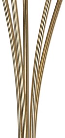 Lampa de podea moderna aurie cu 5 lumini cu sticla fumurie - Atena