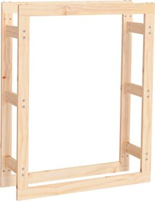 vidaXL Rastel pentru lemne de foc, 80x25x100 cm, lemn masiv pin