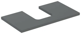 Blat pentru lavoar Geberit One cu decupaj in mijloc 75 cm lava mat