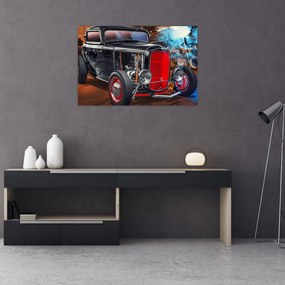 Tablou cu mașina veteran (90x60 cm)