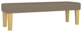 346656 vidaXL Bancă, gri taupe, 100x30x30 cm, textil