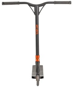 Trotineta Freestyle NOVOKIDS™ Rebel Stunter PRO, Maner 67 cm latime, Max 100 kg, Frana picior, Cadru si roti aluminiu, Diametru roata 120 mm, Negru