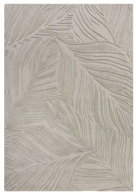 Covor din lână Flair Rugs Lino Leaf, 160 x 230 cm, gri
