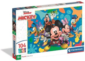 Disney Mickey Colorsplash Puzzle Clementoni de 104 piese