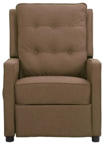 338974 vidaXL Scaun de masaj, taupe, țesătură