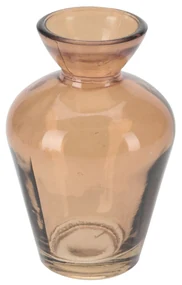 Vaza Honesty din sticla amber 10 cm - modele diverse