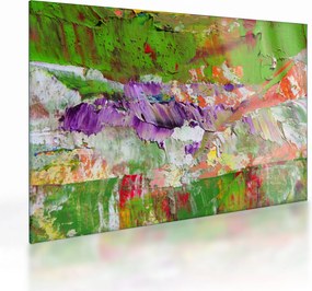 Tablou pe sticlă cu abstracție - pictura (70x50 cm)