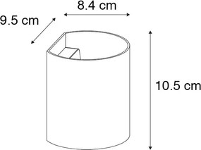 Lampă de perete inteligentă neagră cu Wi-Fi G9 - Sabbio
