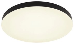 Plafoniera LED design modern simplu MATTHEW D-50cm negru/opal