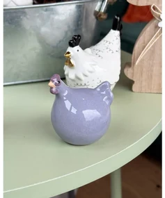 Pui ceramic LILAC CHICKEN mov - mai multe dimensiuni Marime: M