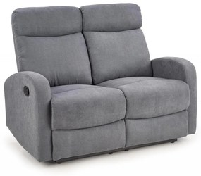 Canapea recliner Oslo 2 stofa gri inchis H100 cm