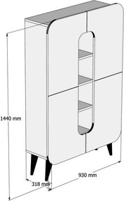 Dulap Mine Walnut and Yellow