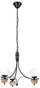 Lustră pe lanț Brilagi COTTAGE 3xG9/40W/230V fag/alb