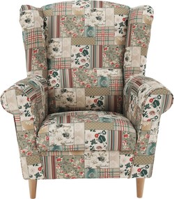 Fotoliu, material textil în stilul patchwork viorica 1, CHARLOT