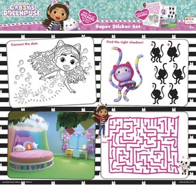 Gabby&#039;s Dollhouse Cats Set super abțibilduri cu joc