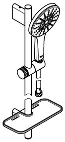 GROHE 26579LS0 - Set de duș RAINSHOWER SMARTACTIVE 130, 900 mm, crom lucios