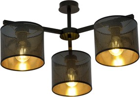 Emibig Jordan lampă de tavan 3x60 W negru 1144/3