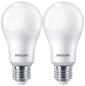 SET 2x bec LED Philips A67 E27/13W/230V 4000K
