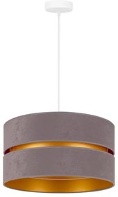 Lustră pe cablu Duolla DUO 1xE27/15W/230V d. 40 cm gri