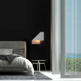 Aplica perete moderna alba minimalista Luppi