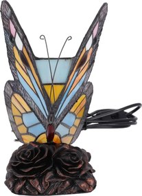 Lampa de masa Tiffany Butterfly h 23 cm