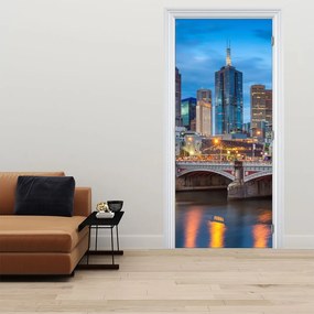 Fototapet pentru ușă - Orașul Melbourne (95x205cm)