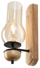 Aplică Brilagi COTTAGE 1xE14/40W/230V stejar/maro