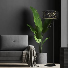 Lampadar SENSO 1xE27/40W/230V + 1xGU10/7W negru